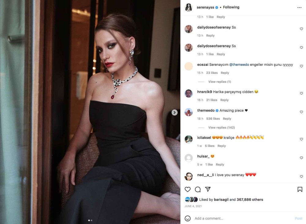 meedo mohammed alsaloussi den serenay sarikaya nin paylasimi ile gonderme